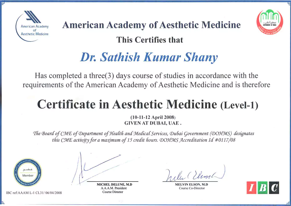 Aesthetic Medicine (Level 1)